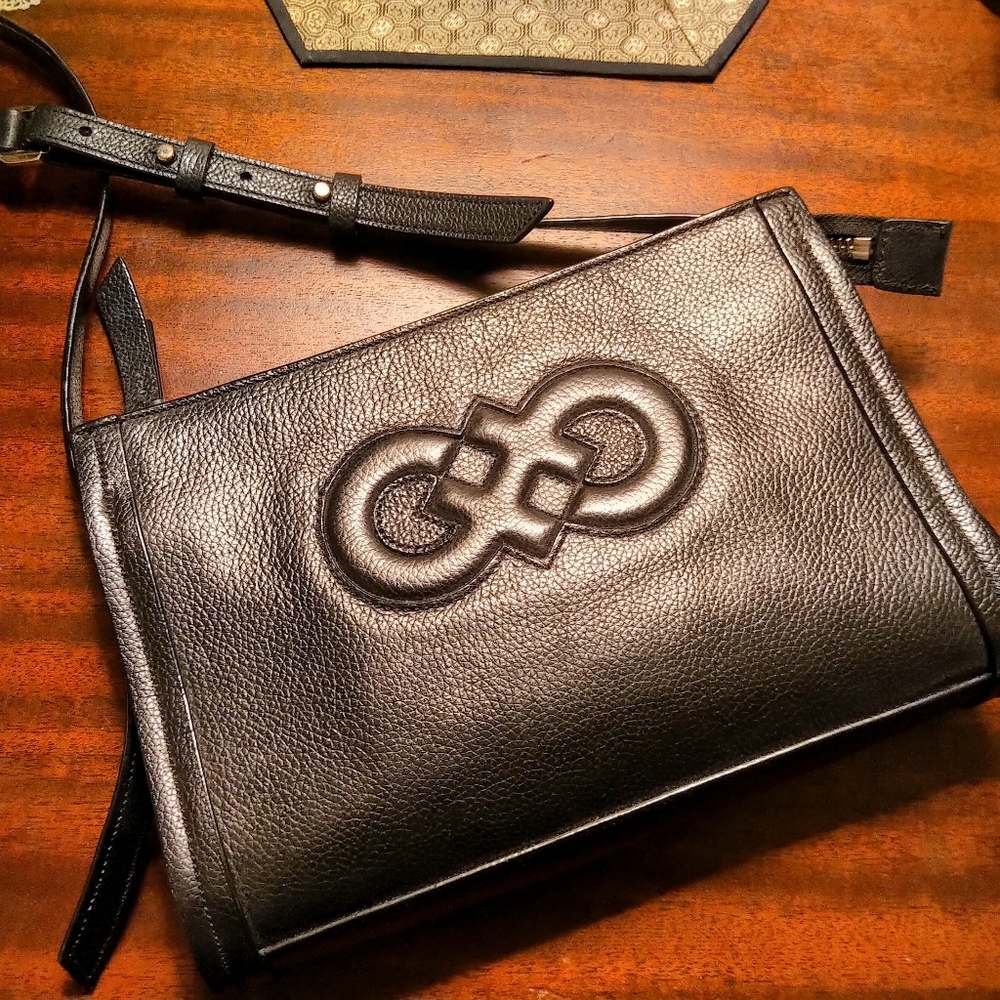 Cole Haan Black Leather Crossbody Bag